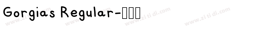 Gorgias Regular字体转换